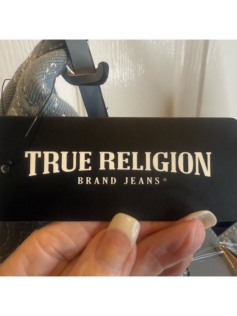 TRUE RELIGION QUILTED WOMENS SHOULDER BAG PURSE HOBO HANDBAG WITH HORSESHOE LOGO - Picture 16 of 16